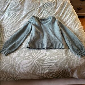 Elegant Women's Crew Neck Sweater - Soft Green